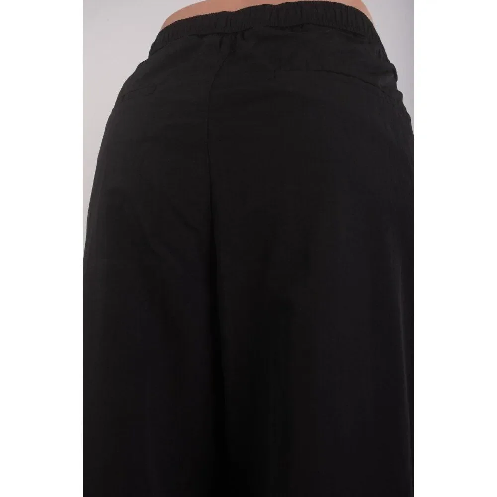 Zara Womans Pants jogger Size M Black Wide Leg High Elastic Waist 4174/873 NWOT - Picture 5 of 7